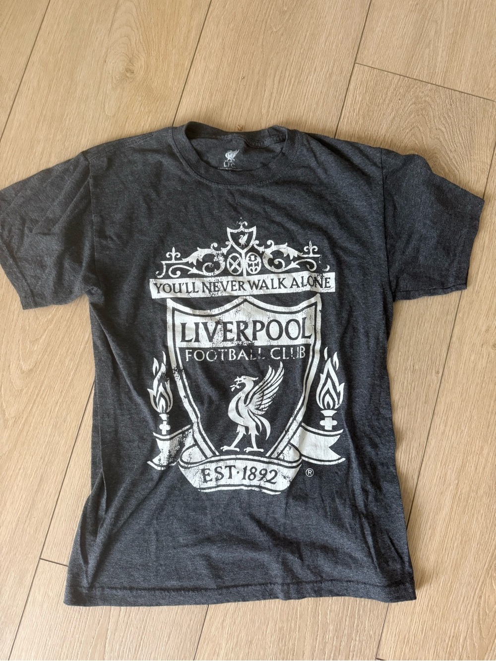 Liverpool Football Club Gray You’ll Never Walk Alone Graphic Tee